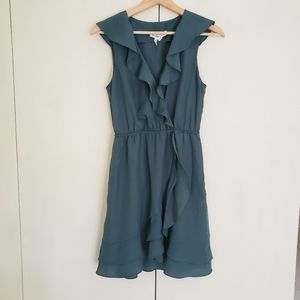 BCBGeneration Green Frill Dress XS